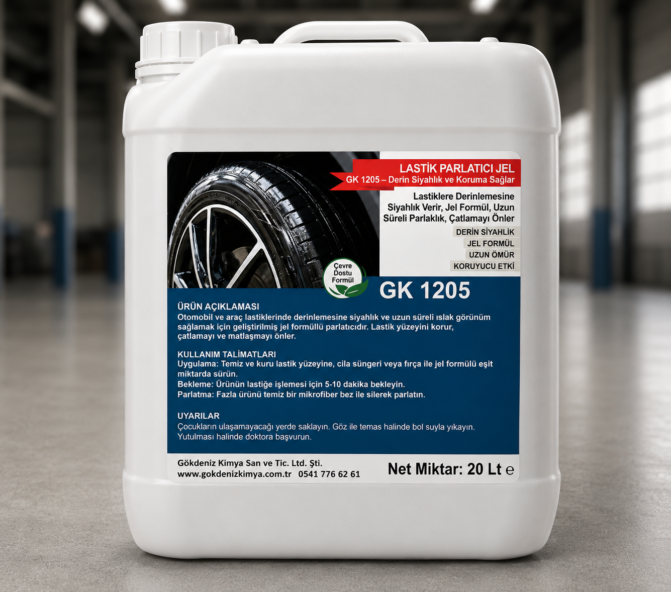 GK 1205 – LASTİK PARLATICI JEL (Premium Koruma)