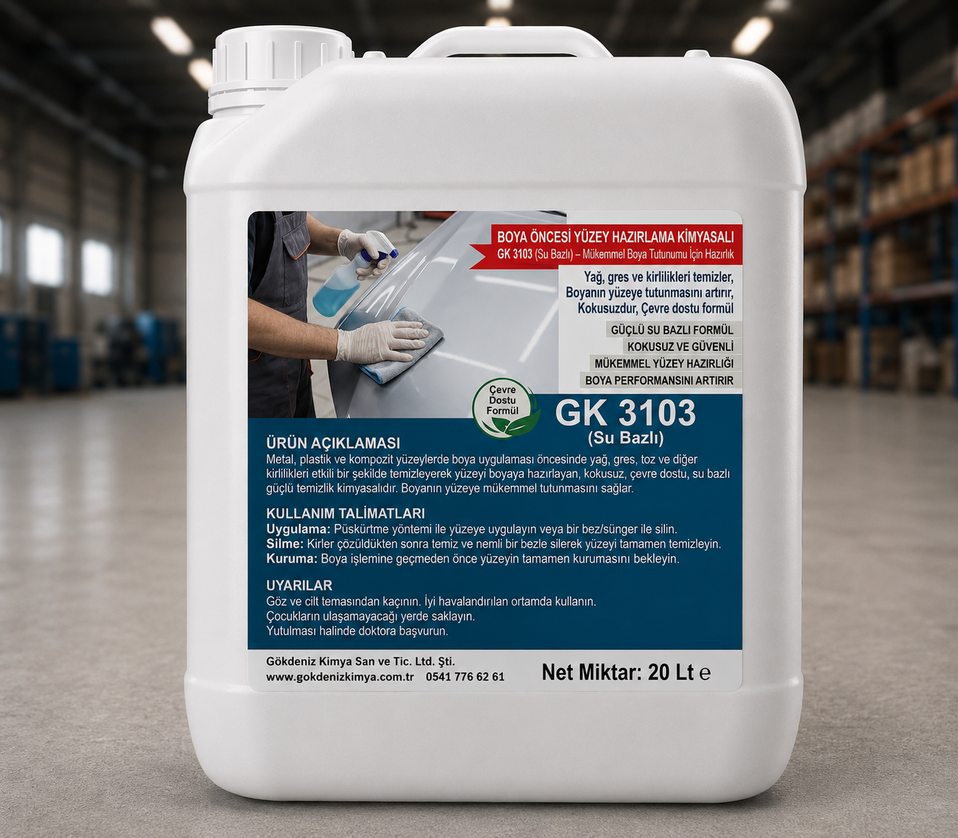 GK 3103 (Su Bazlı) – BOYA ÖNCESİ YÜZEY HAZIRLAMA KİMYASALI