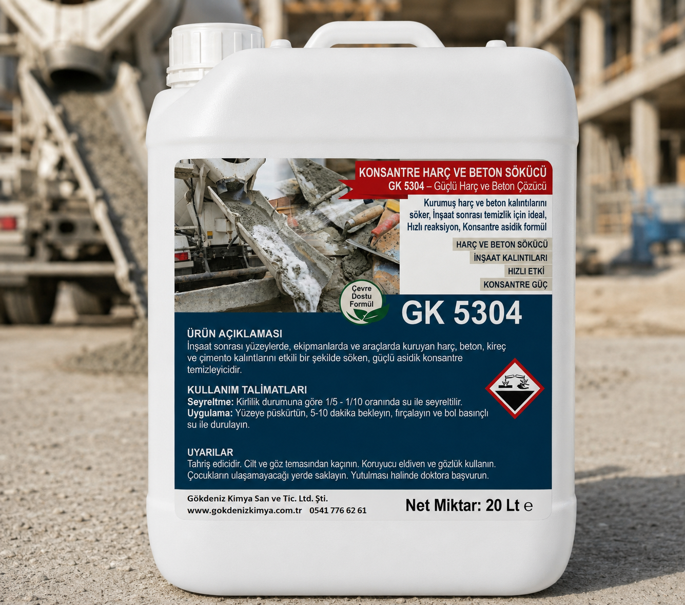 GK 5304 – KONSANTRE HARÇ VE BETON SÖKÜCÜ