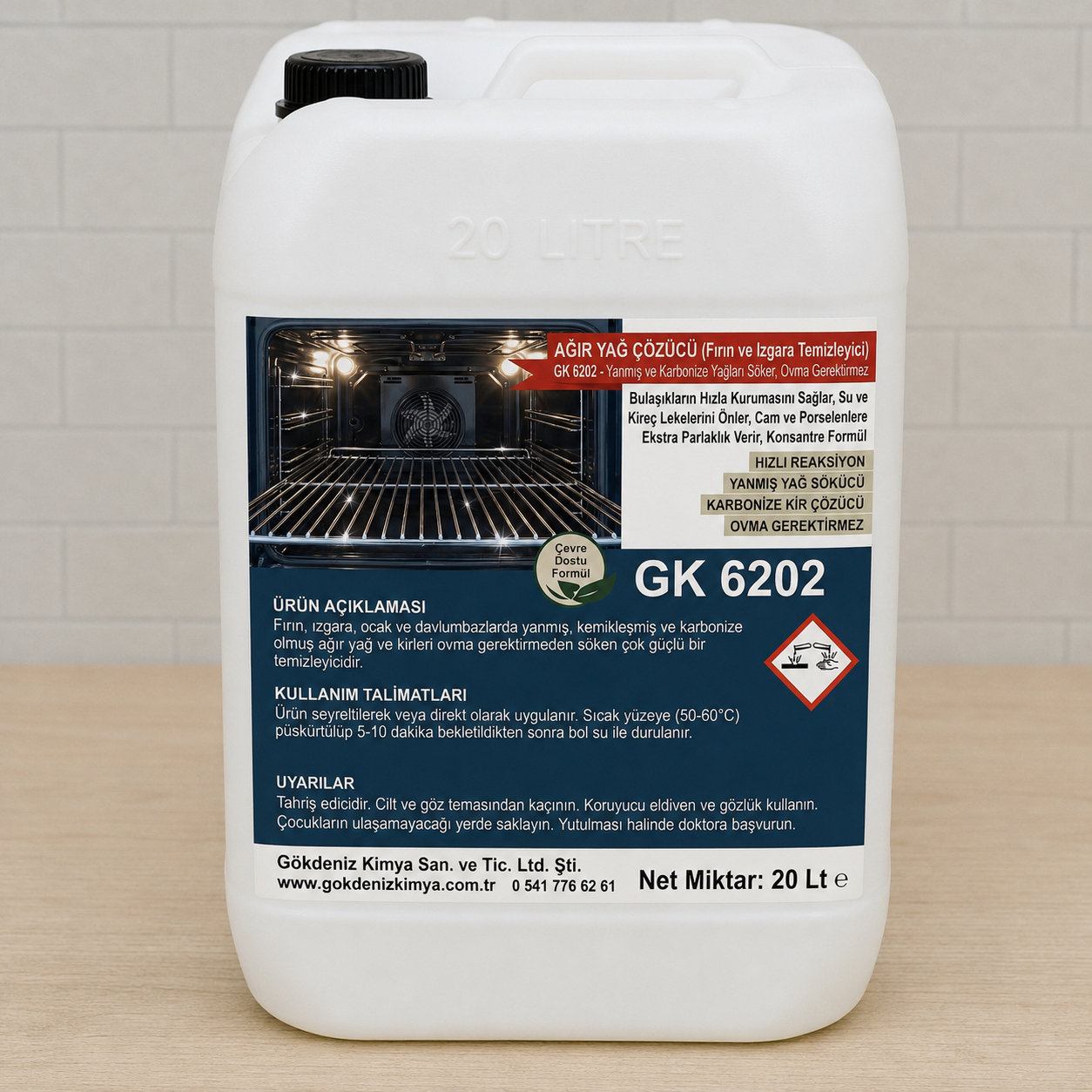 GK 6202: Ağır Yağ Çözücü (Fırın ve Izgara Temizleyici)